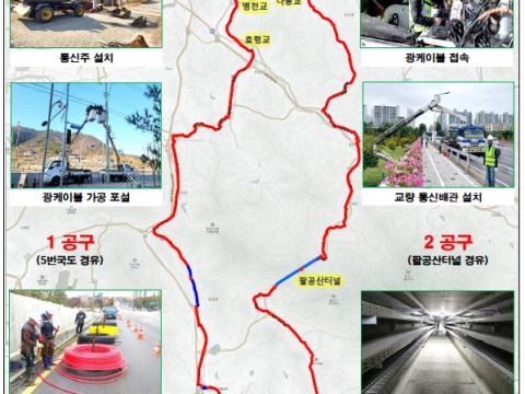 대구광역시, 자가통신망 군위군까지 연장 개통!