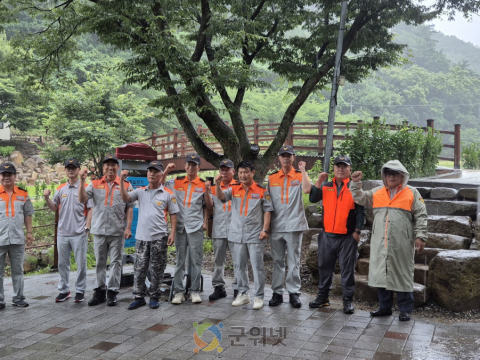 군위군 산성면 의용소방대, 정기교육 및 물놀이 안전 캠페인 실시
