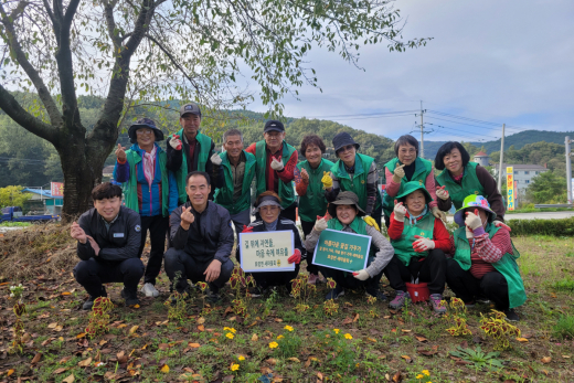 효령면새마을회, 중부주유소 앞‘아름다운 꽃길’조성