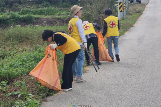군위군 우보면 적십자봉사회, 우보면, 환경 정화로 깔끔하게!
