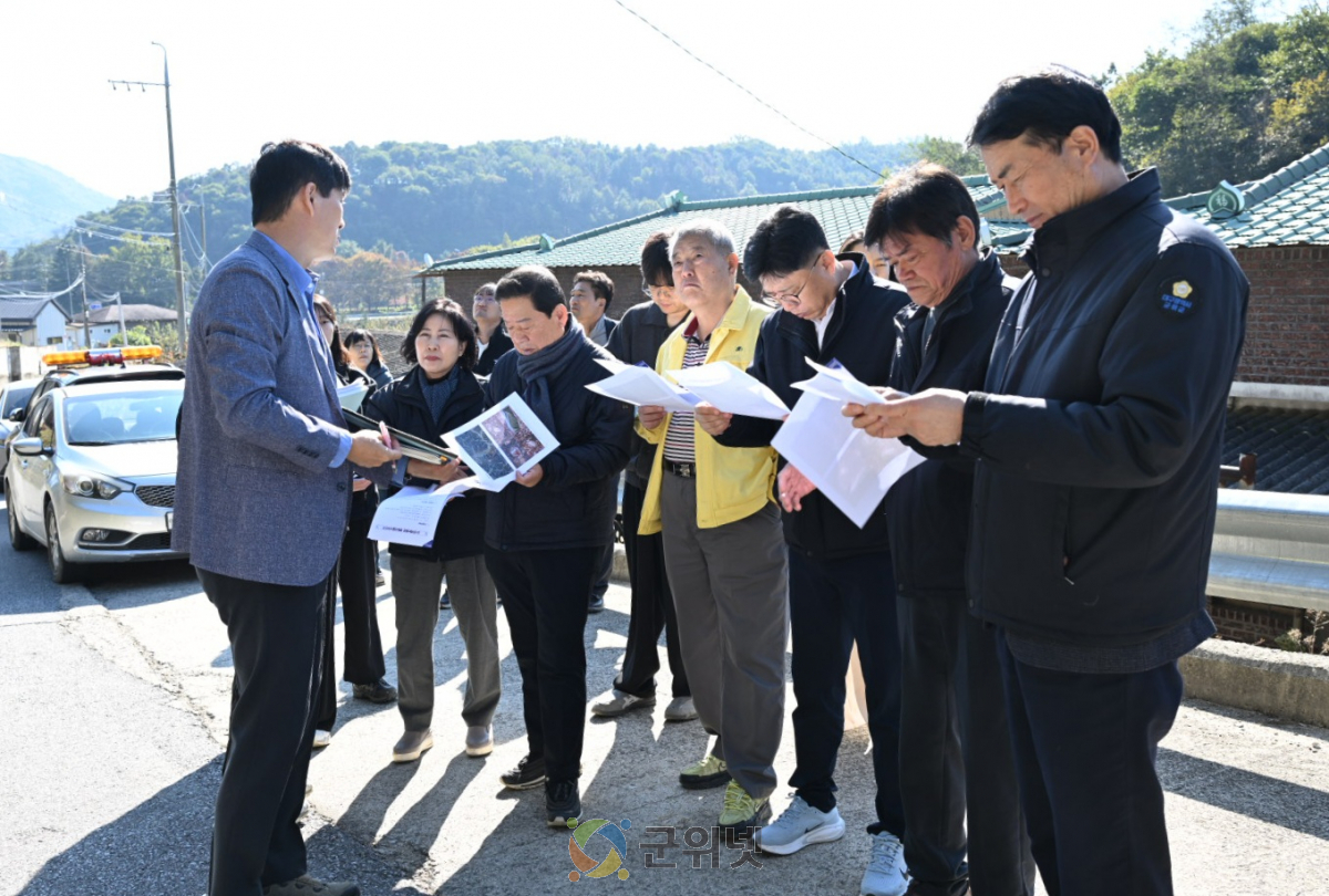 대구 군위군의회, 관내 주요사업 현장방문 이미지
