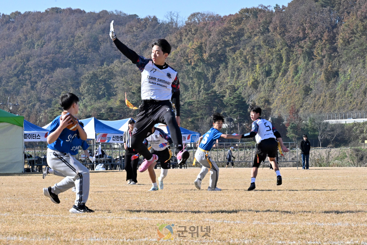 대한미식축구 협회 주최 플래그풋볼 전국대회,  11월 15일 군위 생활체육공원에서 개최