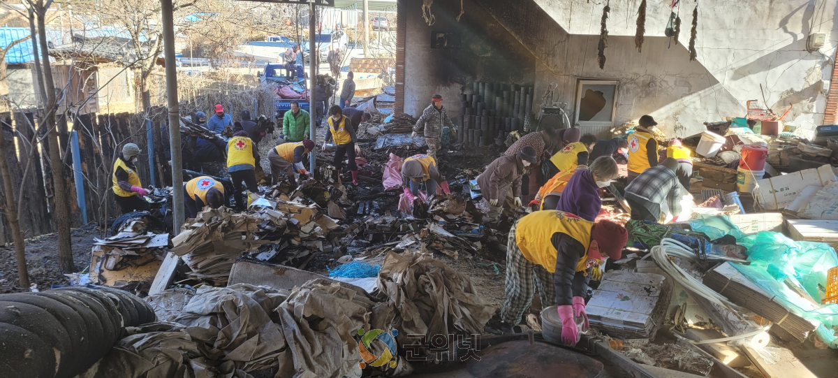효령면 적십자봉사회, 화재 피해 주민 위해 따뜻한 복구 봉사 펼쳐 이미지