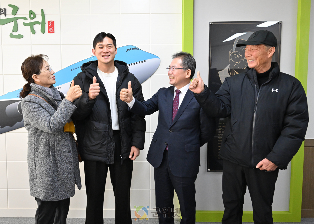 '노또장' 노범수, 입대 전 할아버지 계신 군위군 방문 "승전보 안고 인사드려요"