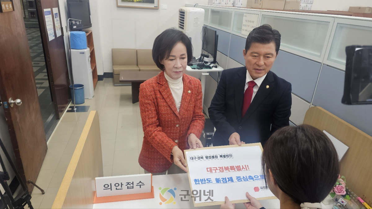 대구․경북 행정통합 특별법안 국회 발의, 입법절차 본격 돌입 이미지