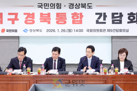 경북도, 국민의힘 경북지역 국회의원들과 대구경북통합 간담회 이미지
