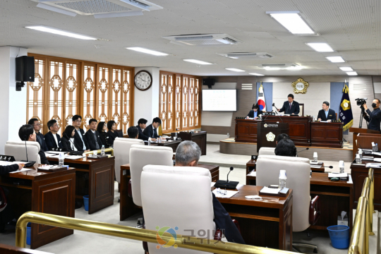 대구 군위군의회, 제296회 임시회 개회 이미지