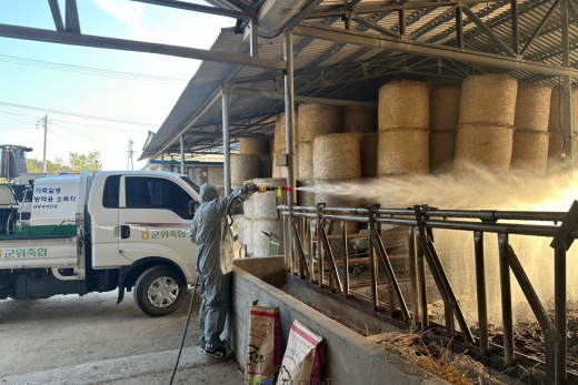 군위축협, 봄철 한우 농가 ‘외부 기생충’ 특별 방역 전개