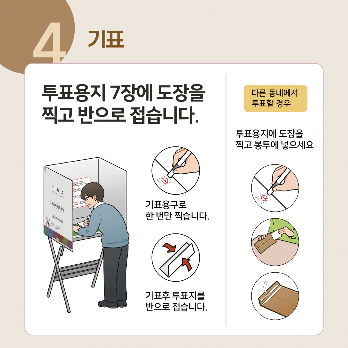 그림으로 알아보는 6.3 지방선거 사전투표 방법 이미지