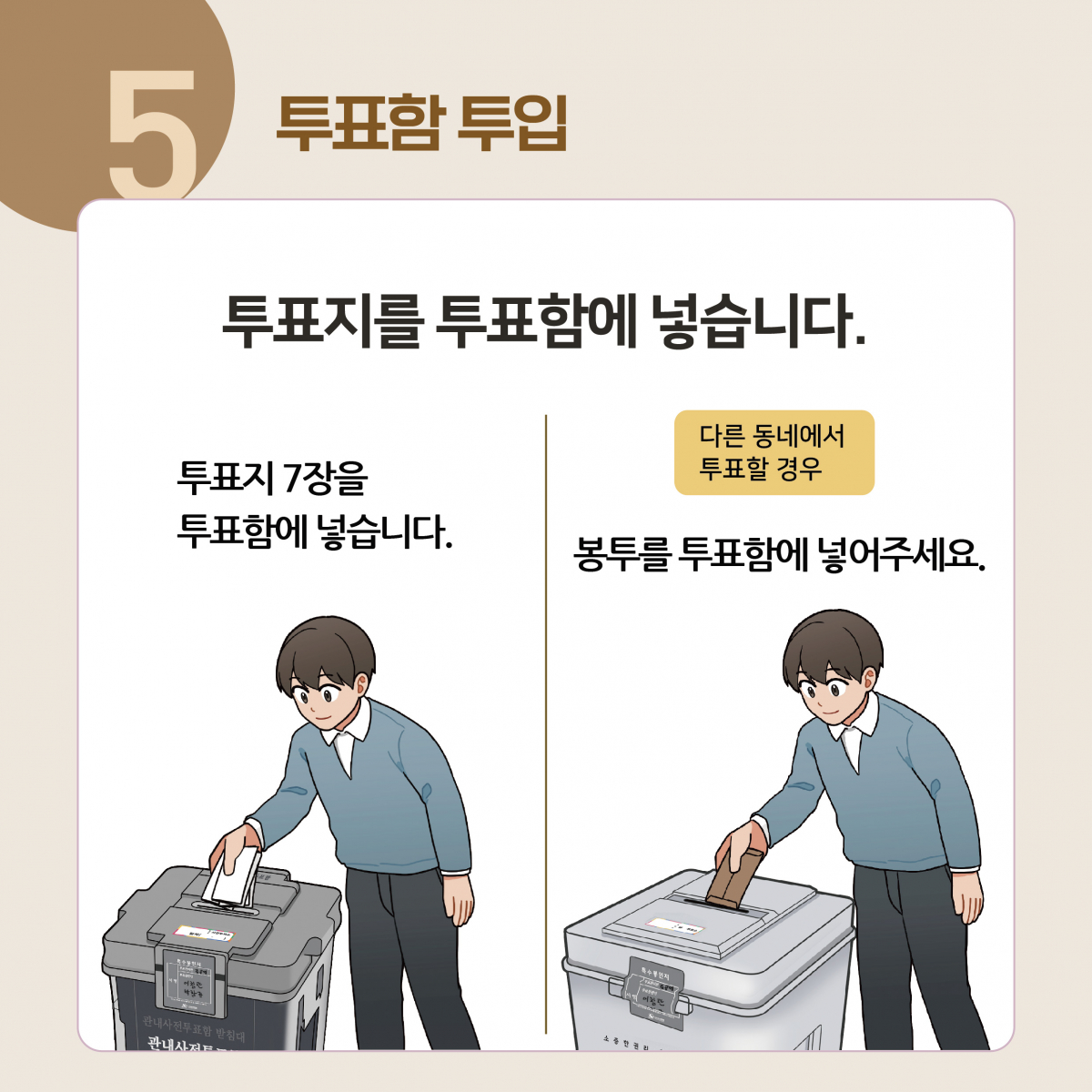 그림으로 알아보는 6.3 지방선거 사전투표 방법 이미지